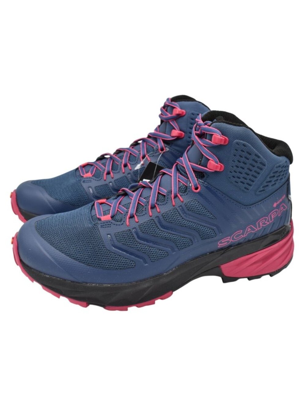 Scarpa EU 40 US 8.5 Rush GTX Gore-Tex Mid Blue Fuxia Waterproof Hiking Boots